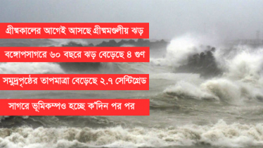 উপকূলে বাড়ছে দুর্যোগকালীন সময়ের ব্যপ্তি, বাড়বে ঝড় জলোচ্ছ্বাসও