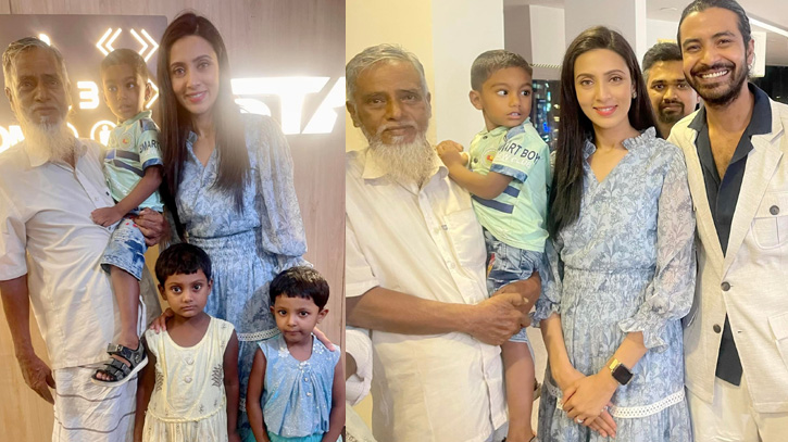 শুধু ‘পরাণ’ নয়, লুঙ্গি পরে সেই ব্যক্তি দেখলেন রাজ-মিমকেও শুধু ‘পরাণ’ নয়, লুঙ্গি পরে সেই ব্যক্তি দেখলেন রাজ-মিমকেও