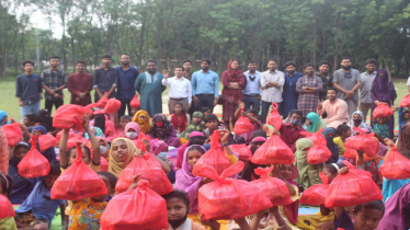 হাবিপ্রবিতে ‘এইচএসটিইউ মজার স্কুল’র ঈদ উপহার বিতরণ