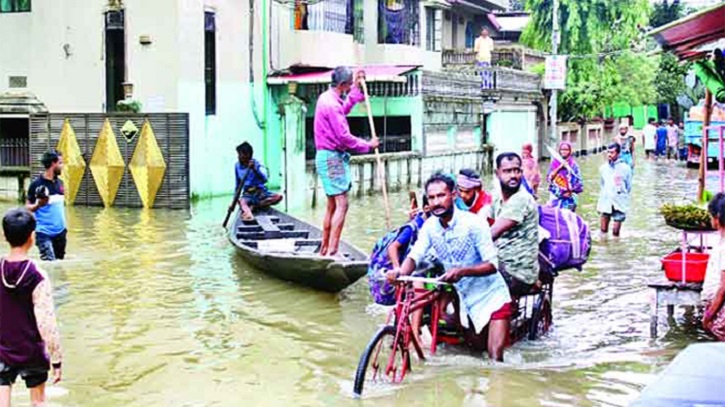 বানে ভাসছে সিলেট, এমন ভয়াবহতা আগে দেখেনি (দেখুন ছবি ঘরে)