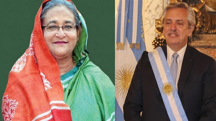আর্জেন্টিনার প্রেসিডেন্টকে প্রধানমন্ত্রী শেখ হাসিনার অভিনন্দন আর্জেন্টিনার প্রেসিডেন্টকে প্রধানমন্ত্রী শেখ হাসিনার অভিনন্দন