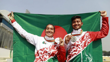 বাংলাদেশকে সোনা এনে দিলেন রুবেল-দিয়া জুটি