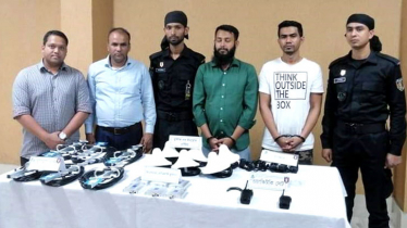 অবৈধ ওয়াকি-টকি ও জ্যামার-নেটওয়ার্ক বুস্টারসহ আটক ২