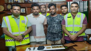 যশোরে ৪ কেজি ৬শ` গ্রাম ওজনের স্বর্ণের বারসহ আটক দুই