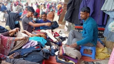 ভৈরবে ব্যতিক্রমী হাটে শীতের পোশাক বিক্রির ধুম 