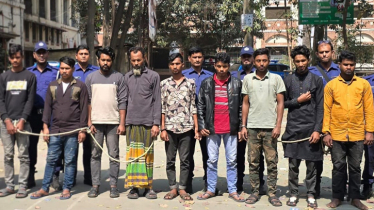ডুপ্লেক্স বাড়িতে ডাকাতির ঘটনায় ৯ জন গ্রেফতার