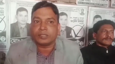 নৌকার প্রার্থীর বিরুদ্ধে লাঙ্গল প্রার্থীর নির্বাচনী কাজে বাধা দেয়ার অভিযোগ