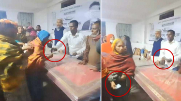 নৌকা প্রার্থীর পক্ষে টাকা বিতরণের ভিডিও ভাইরাল