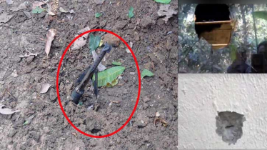 অল্পের জন্য বেঁচে গেলো একটি পরিবার, বিকট শব্দে মর্টারশেল বিস্ফোরণ