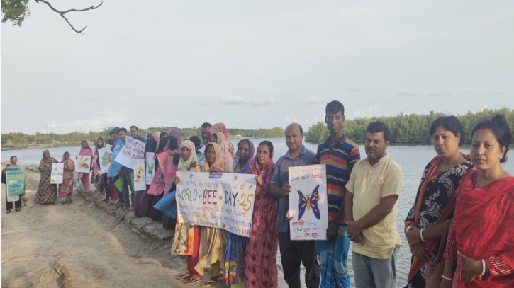 শ্যামনগরে বিশ্ব মৌমাছি দিবস পালন শ্যামনগরে বিশ্ব মৌমাছি দিবস পালন