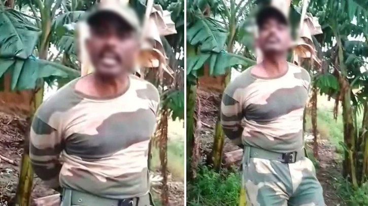 সীমান্ত অতিক্রম করলেন বিএসএফ সদস্য, ধরে বেঁধে রাখলেন গ্রামবাসী