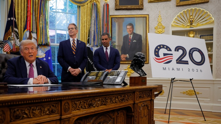 জি-২০ সম্মেলনে দক্ষিণ আফ্রিকাকে আমন্ত্রণ জানাবেন না ট্রাম্প