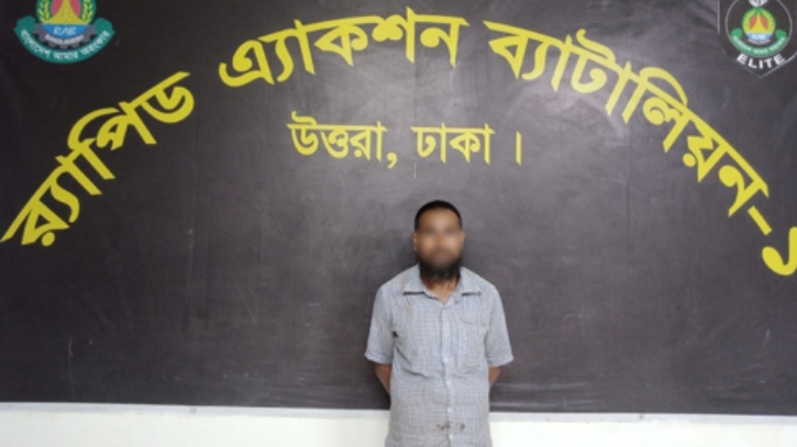 শ্বাসরোধে অটোরিক্সা চালক হত্যার পলাতক আসামিকে ধরলো র‍্যাব