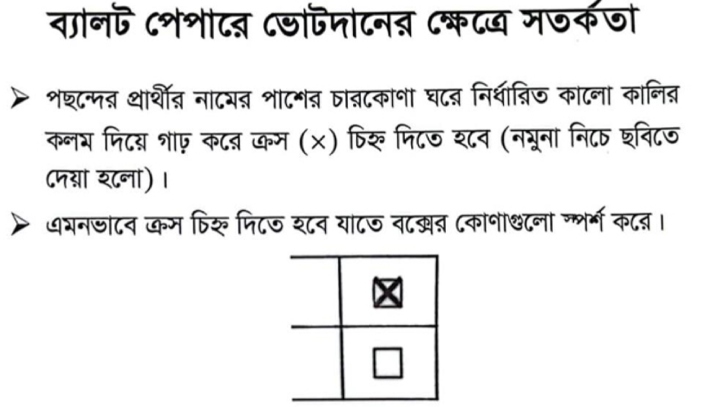 ডাকসুর ভোট দেওয়ার পদ্ধতি 