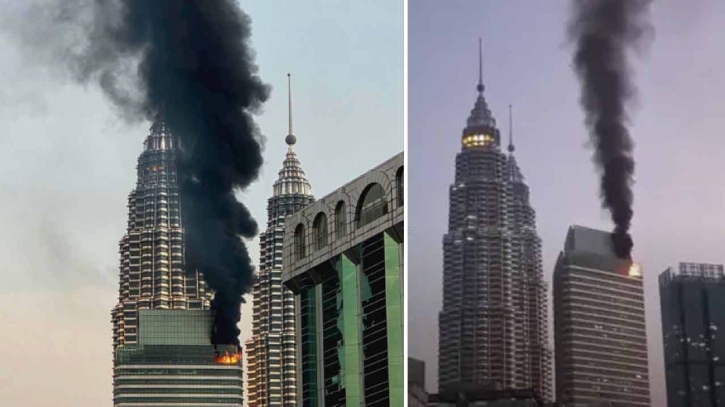 কুয়ালালামপুরে পেট্রোনাস টাওয়ারে অগ্নিকাণ্ড কুয়ালালামপুরে পেট্রোনাস টাওয়ারে অগ্নিকাণ্ড