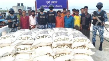 ৭৪২ বস্তা ইউরিয়া সারসহ ১১ পাচারকারী আটক 