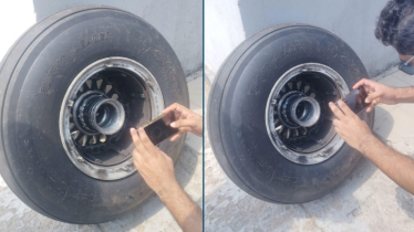চাকা খুলে পড়ার পরও ৭১ যাত্রী নিয়ে ঢাকায় বিমানের নিরাপদ অবতরণ 
