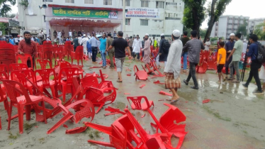 গোপালগঞ্জে এনসিপির সমাবেশ মঞ্চে হামলা-ভাঙচুর