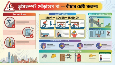 ভূমিকম্প, প্রথম ২০ সেকেন্ডে পেতে পারেন রক্ষা