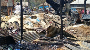 বাজারের আগুনে ভস্ম ১১ দোকান, আরও ৮টিতে ক্ষতি