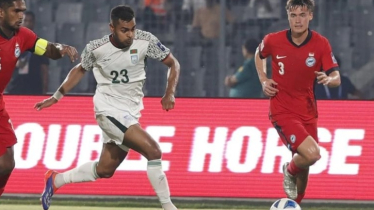 প্রথমার্ধে সিঙ্গাপুরের গোলে পিছিয়ে থাকলো বাংলাদেশ
