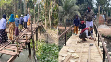 যুবদল নেতা এ আর মামুনের উদ্যোগে মঠবাড়িয়ায় নির্মিত হলো ২ ব্রিজ