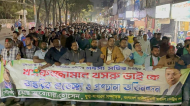 রাজধানীতে ছাত্রদলের আনন্দ মিছিল