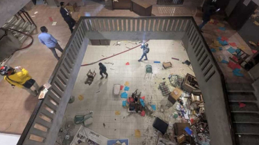 রাজধানীর ছায়ানট ভবনে হামলা, ভাঙচুর ও অগ্নিসংযোগ