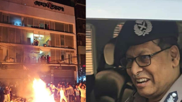 প্রথম আলোর ক্ষতিগ্রস্ত ভবন পরিদর্শন করলেন আইজিপি