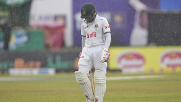 গল টেস্টে বৃষ্টির বাধা, বড় স্কোরের পথে টাইগাররা