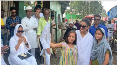 নিজের নির্বাচিত এলাকার জনগণের সাথে সায়ন্তিকা’র ঈদ উদযাপন