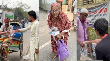 রাজধানীতে ইফতার বিতরণে ভিন্নধর্মী মানবিক আয়োজন