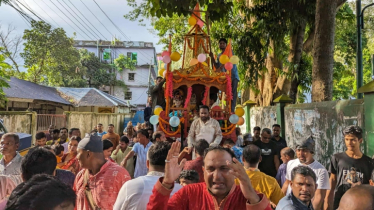 রাঙ্গামাটিতে শ্রী শ্রী জগন্নাথ দেবের উল্টো রথযাত্রা উৎসব পালিত