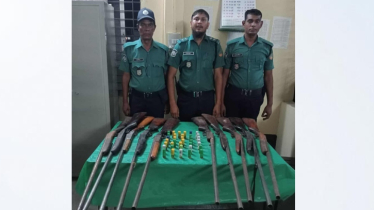 রংপুরে পরিত্যক্ত বস্তায় মিললো ১০ বন্দুক ও ৩৬ রাউন্ড কার্তুজ