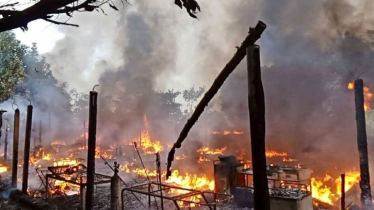 রোহিঙ্গা ক্যাম্পে ৫ ঘণ্টার ব্যবধানে দুই অগ্নিকাণ্ড, পুড়লো স্বাস্থ্যকেন্দ্র