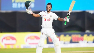 দুই ইনিংসে আবার সেঞ্চুরি শান্তর, লঙ্কানদের টার্গেট ২৯৬