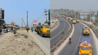 ঢাকা-টাঙ্গাইল-যমুনা সেতু মহাসড়ক: ঈদযাত্রায় যানজটের আশঙ্কা সাড়ে ১৩ কি.মি.