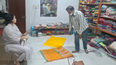 ঈদে জমে উঠেছে টাঙ্গাইলের শাড়ির বাজার 