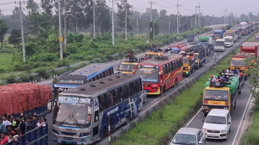 ঢাকা-টাঙ্গাইল মহাসড়কে ২৩ কিলোমিটার যানজট, যাত্রীদের ভোগান্তি