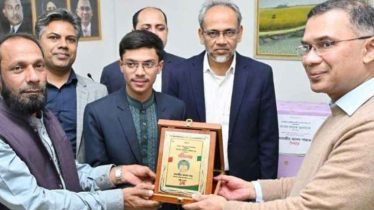 মেডিকেল ভর্তি পরীক্ষায় ১ম হওয়া শান্তকে উপহার দিলেন তারেক রহমান 