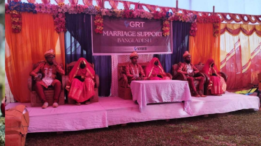 ঠাকুরগাঁওয়ে একই মঞ্চে তিন তরুণের যৌতুকবিহীন বিয়ে 