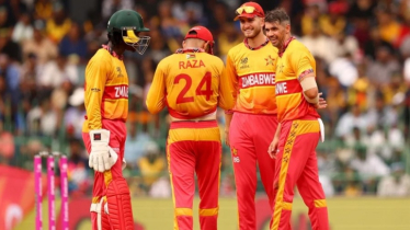 এবার ঘরের মাঠে শ্রীলঙ্কাকে হারিয়ে গ্রুপ চ্যাম্পিয়ন জিম্বাবুয়ে