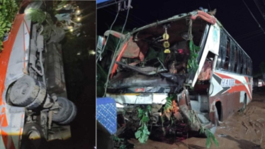 কক্সবাজারে বাস খাদে পড়ে প্রাণ গেল ২ জনের, গুরুতর আহত ৫