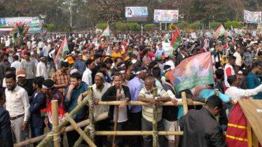 বরিশালে বিএনপির জনসভায় নেতা-কর্মীদের ঢল 