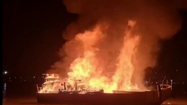 নৌপুলিশের হাই-স্পিড বোটে আগুন, এক পুলিশ সদস্য দগ্ধ