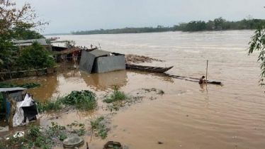 সর্বহারা সিলেট নদী তীরবর্তী গ্রামের বাসিন্দারা