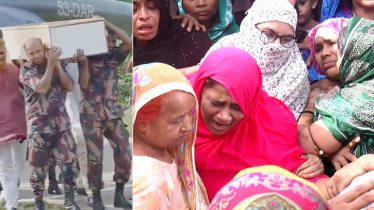 মাইন বিস্ফোরণে নিহত বিজিবি সদস্যের দাফন সম্পন্ন, কান্না থামছে না স্বজনদের
