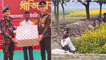 সীমান্তে বিএসএফ ঠেকাতে কাস্তে হাতে আসা সেই কৃষককে বিজিবির সংবর্ধনা