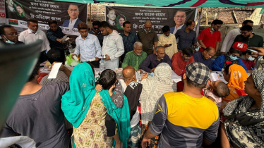 কড়াইল বস্তিতে আগুন: দুই দিনে প্রায় ৩ হাজার ক্ষতিগ্রস্তকে চিকিৎসা দিলো বিএনপি