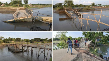 মরিচ্চাপ নদীর ওপর নির্মিত অন্তত সাতটি ব্রিজ ভেঙে পড়েছে